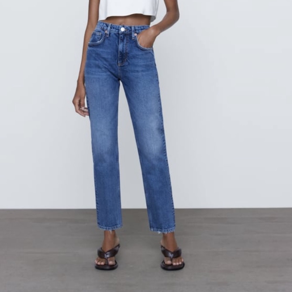 Zara Slim Fit Hi-Rise Jeans - US 2
